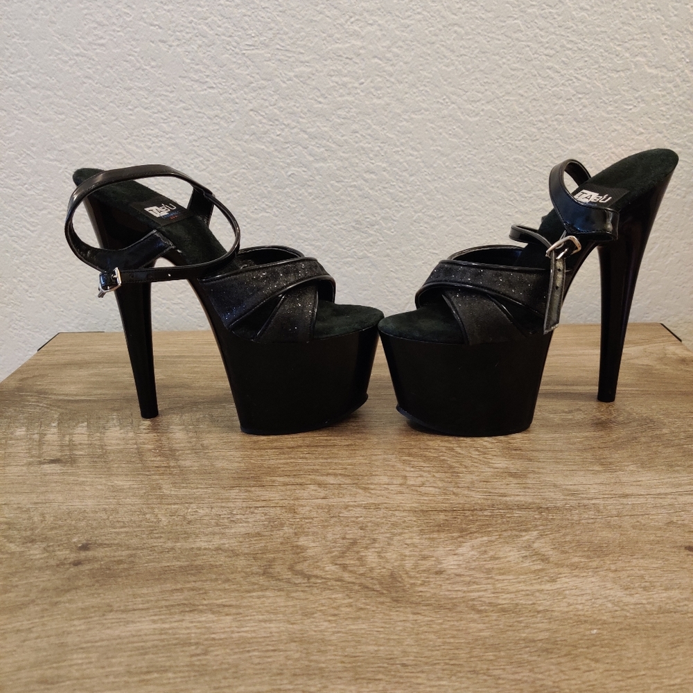 High heel platform dancing shoes NWOT
